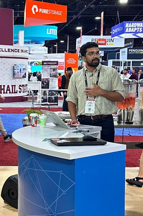 Abrar Hossain presenting